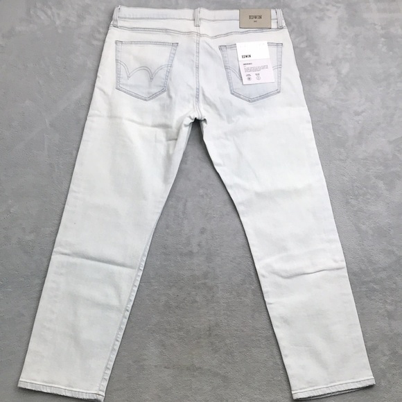 Edwin Women's Maddox Cropped Light Wash Jeans New - Picture 8 of 11